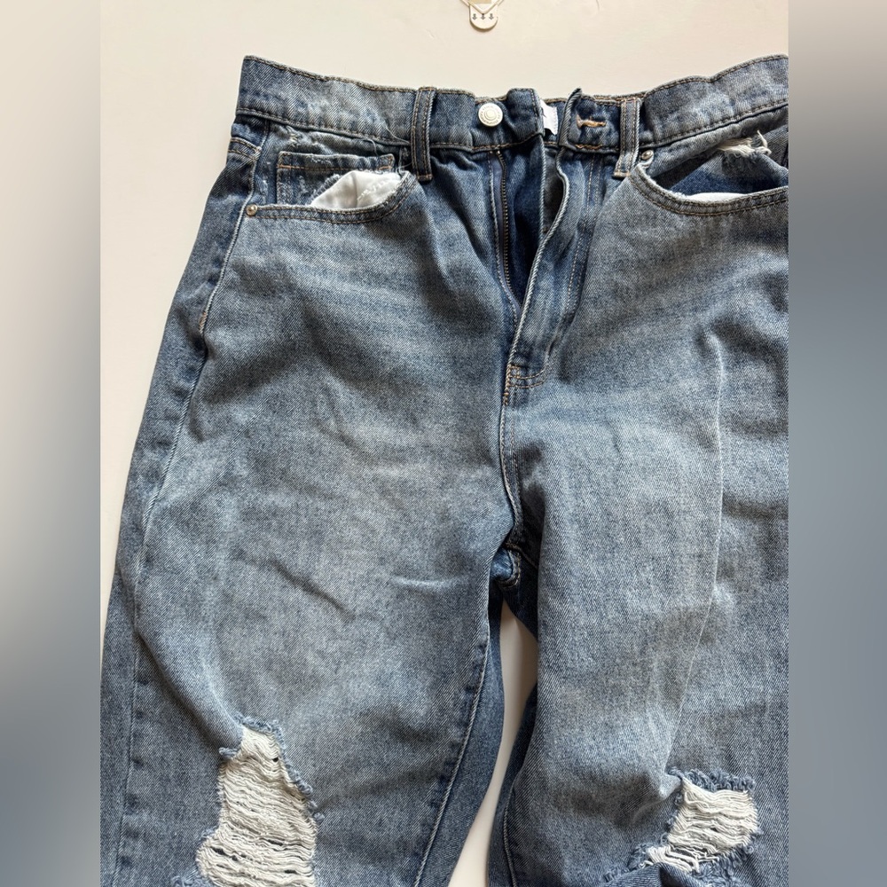 Blue Distressed Jeans - Picture 4 of 13